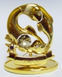 Подарок 2227 / Знак зодиака Рыбы, сваровски - топаз