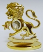 Подарок 2232 / Знак зодиака Лев, кристаллы Swarovski и золотое покрытие. Главный кристалл - топаз.