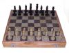 Подарок 2813 / Шахматы, резной камень, Доска - кейс 40 х 40 см., Индия.